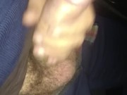 Masturb big dick in car