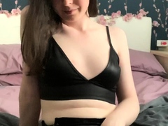 Solo ladyboy masturbation