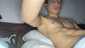 FEMALE TWINK PLAYING WITH HIS PUSSY AND DILDO