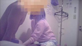 Cute Japanese woman plays with masochistic man with her hands part1
