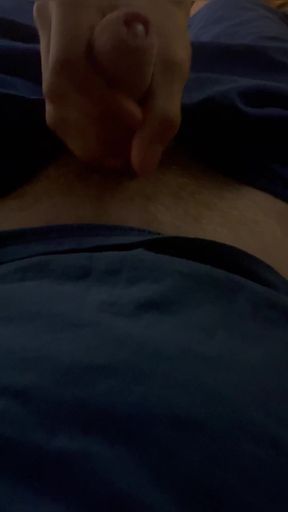 Touches Older First Time Gets a Big Hot Cum All Over Hand Bed and Shorts