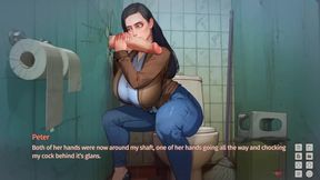 Taffy Tales: the Neighbor MILF Blowing Monster Cock in the Glory Hole Ended with Massive Facial Cumshot - Episode 14