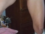 Punk rock slave pissing in redconverse
