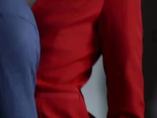Hawt flight attendant, Elena Koshka is having casual sex during the flight and enjoying it a lot