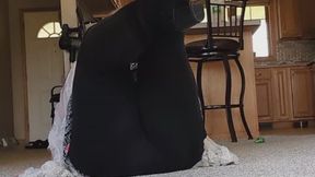 Black boot worship