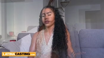 Hot Brazilian ass babe riding big cock to prove her skills at casting call
