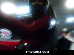 Thickumz - Phat Ass Vlogger Babe Rides A Go Kart