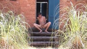 BarebackLatinoz: Skinny uncut dick Erick stroking