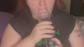 first time trying huge dildo