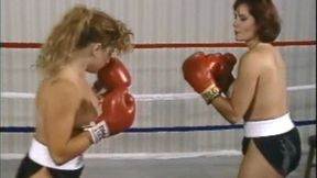 A Classic Bare Breasted Kick Ass Boxing To A KO Blake Mitchell Vs Sherri