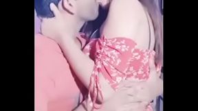 Indian sexy cute girl kissing her boyfriend and fucked
