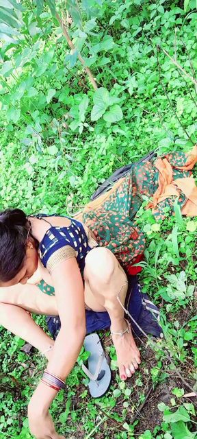 It Was Rainy Season and Sister-in-law Was. Both of Them Went Out and Had Sex in the Garden. W's