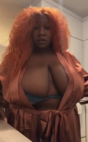 Curvy BBW goddess dominates and spoils her worshipper