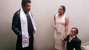 casamento e lua de mel de paty bumbum com o anao mais famoso do brasil zezinho teves