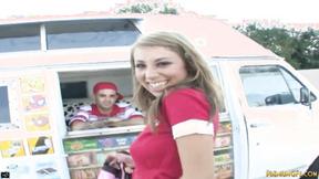 ”Alyssa Swallowed Huge Dick & Ravaged by Ice Cream guy”