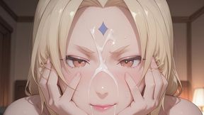 tsunade s stepmother accidentally saw her stepson s huge penis and couldn t resist. tsunade hentai cosplay (ai-generated)