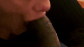 giving a nice black cock that good gum treatment