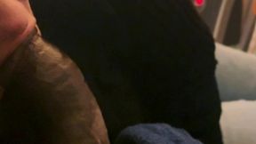 giving a nice black cock that good gum treatment