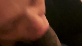 giving a nice black cock that good gum treatment