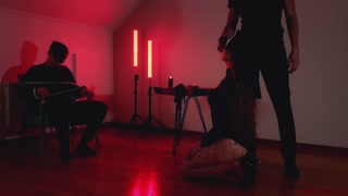 Tied up Husband and called the master of BDSM