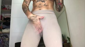 free pv Sexy girl in long video changing clothes, masturbating and even doing some yoga. Hairy armpits sexy