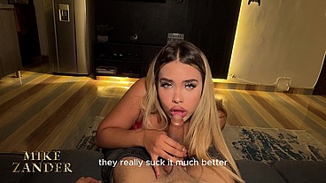 I'm unfaithful to my girlfriend with my mother-in-law, a very horny big-ass blonde who seduces me behind my girlfriend's back