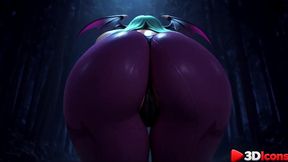 morrigan aensland enjoys sex with a big black cock [ai]