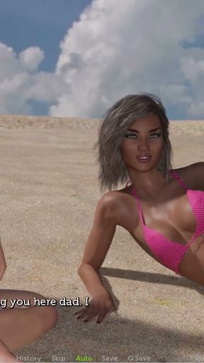The adventurous couple #50 - Johannes met up with Mia . Anne saw Martin and they enjoyed the day at the beach   Clip 2