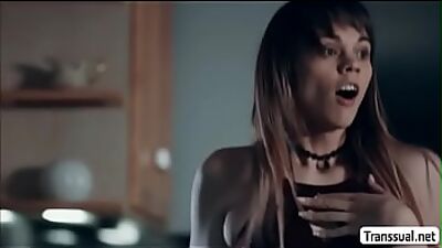 Horny Guy fucks her Hot TBabe Stepsister Kate Zoha on the table