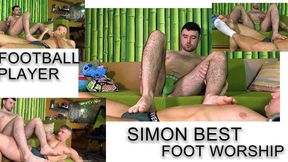 Cute football player Simon foot worship afrer match part 2
