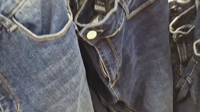 Nicoletta, a Confident 40-Year-Old Woman Who Loves Visiting Clothing Stores to Try on Smaller-Than-Expected Jeans That Highlight Her Gorgeous, Exaggerated Curves and Seductive Figure 4K