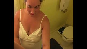 taylor chubby bbw milf pov hand job with cum on tits