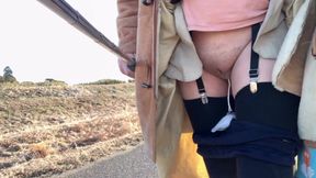 Self-Training No94 Wearing Sanitary Napkins and Tampons and Taking an Exposed Walk Part 1