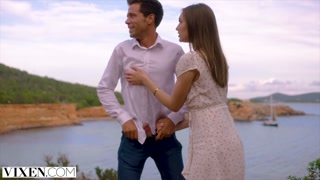 VIXEN -  This couple's first stop on vacation was wild sex