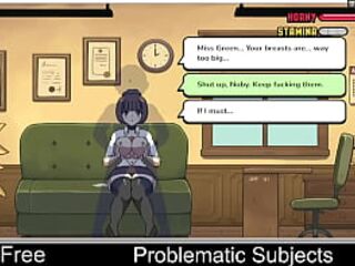 Problematic Subjects (free game itchio)Game, 2D, Adult, Erotic, freeuse, Anime, No AI, NSFW, Porn, teacher, Voice Acting