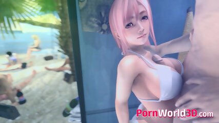 This Hentai Honoka from Game Dead or Alive Likes a Big Dick