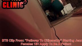 Behind the Scenes with Nude Jennevive Fucking Up Her Citizenship Audition - Blooper Reel