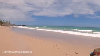 Alemaohub's Scorching Beach Romp: Big Ass & Big Dick
