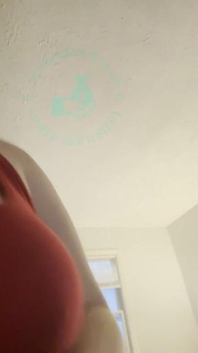 Stretching legs and showing feet. Burping included