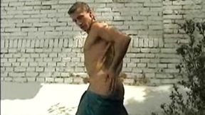 Hot Gardener Alexander Steel Plows the Perfect Lawn at Boyz Party