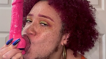 JOI: Jerk off to me with a Sloppy Blowjob