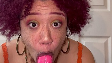 JOI: Jerk off to me with a Sloppy Blowjob