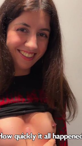 I love to Walking Covered in Cum ! Please Cum on my Face! - Cumwalk on Street   Clip 1