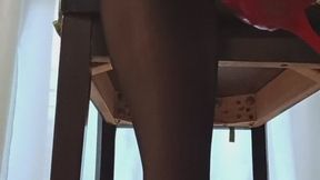 POV From Below – Soft Crossed Legs, Tiptoe & Gentle Sole Tease