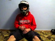 Jerk on my helmet