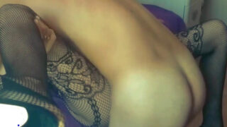 Extreme video of amateur wife European girl in stockings getting hardcore assfuck