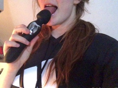 Amateur double toy masturbation