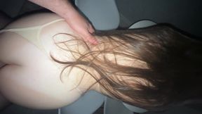 My roommate fucks me hard in the kitchen while my boyfriend in the bedroom