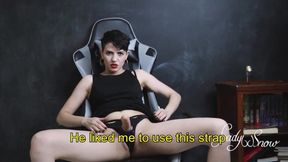 JOI - Guided wank with my strap on
