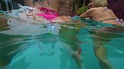 Underwater BBC Pool Day - Mellanie Monroe & Courtney Tillia - Part 1